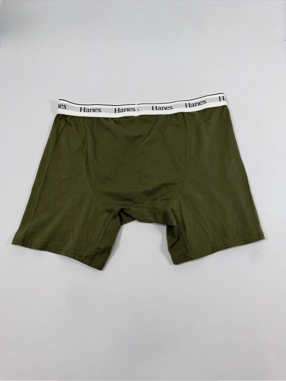 Rustler,Hanes &‎ Athletic 3-Pack Men's Boxer Briefs-Gray/Olive/Blue Large